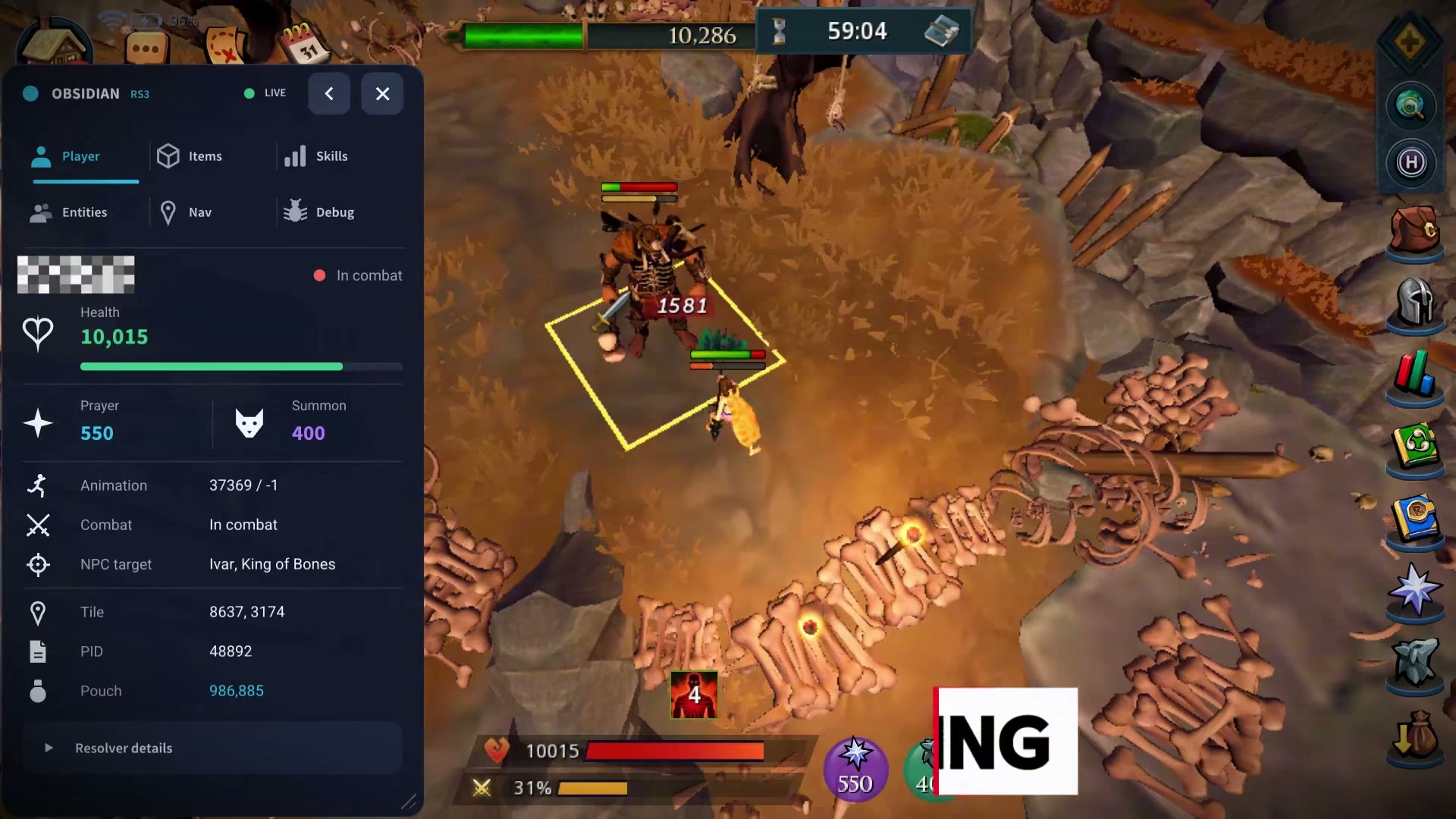 runescape.bot RuneScape Mobile automation showcase